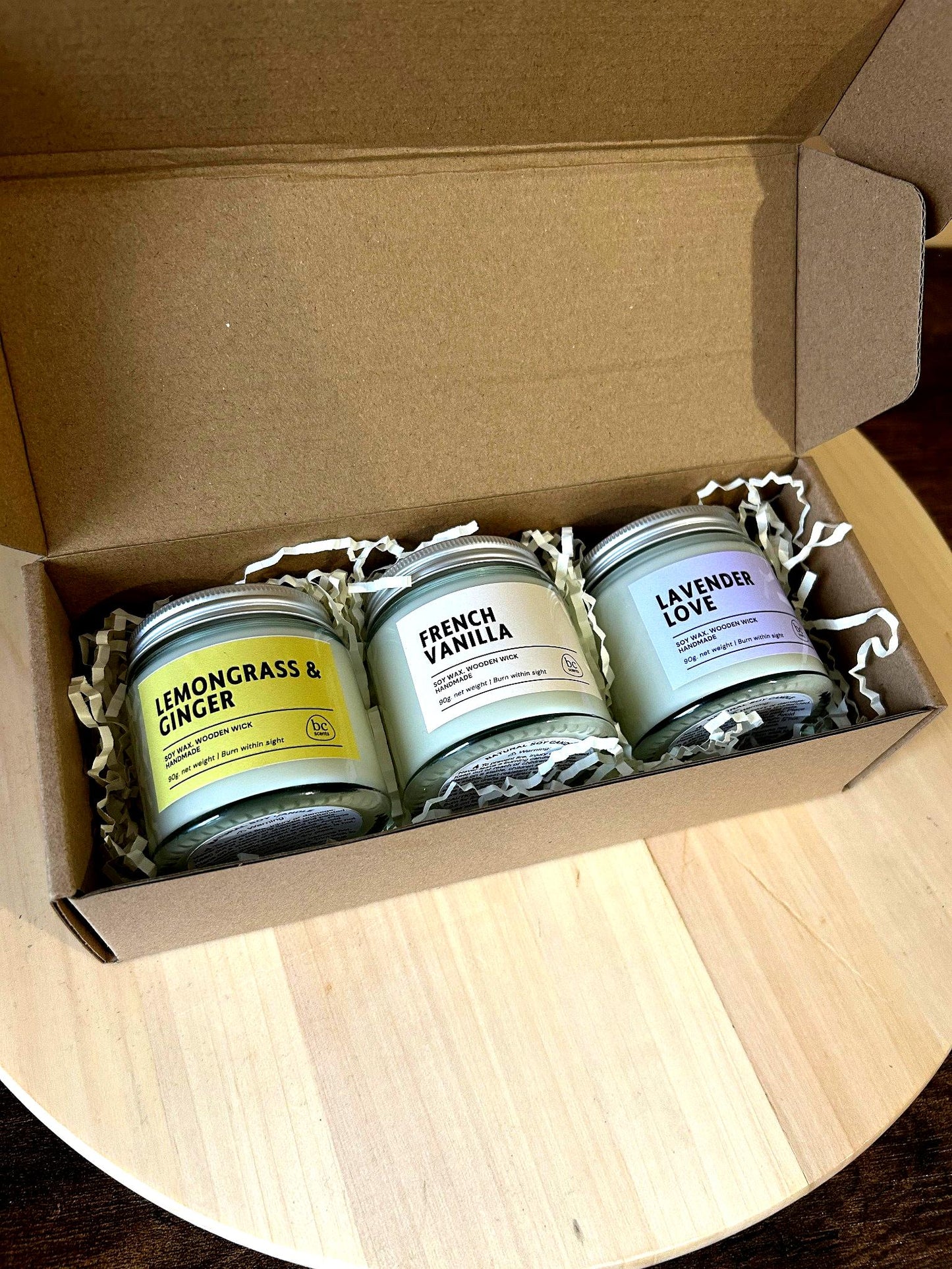 Create Your Candle Kit – 3 Small Candles (90g each)