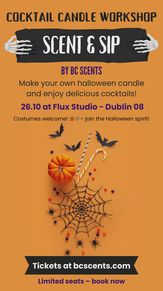 🎃 Halloween Edition – Cocktail Candle Workshop